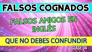 FALSOS COGNADOS EN INGLES [upl. by Olsewski]