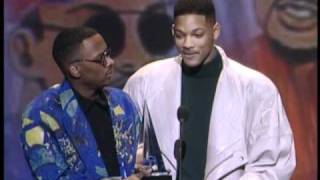 Jazzy Jeff and Will Smith Win Favorite Rap Album Award  AMA 1992 [upl. by Nyrtak]