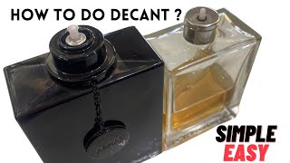 How to do decant typical perfume bottle in simple and easy way  what is decant [upl. by Eeroc603]