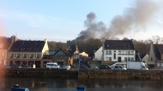 Incendie à Landerneau ce samedi 12 mars [upl. by Magdalena]