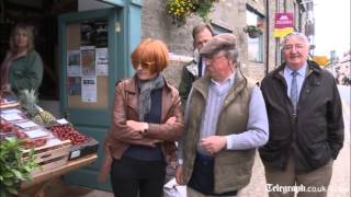 Hay Festival 2012 greengrocer explains to Mary Portas that supermarket would finish them [upl. by Purse829]