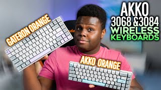 GATERON ORANGE VS Akko Orange Switches Akko Wireless Keyboards Review 3068 amp 3084 [upl. by Guild]