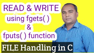 READ and WRITE String from file using fgets and fputs in C Programming [upl. by Suillenroc]