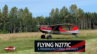 Flying N2771C The remanufactured Bushliner Cessna 170 [upl. by Olathe]