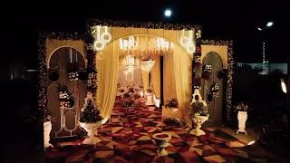 Wedding Stage Highlights  Faisalabad Most Beautiful Palace  Drone Shots  Stage Decoration [upl. by Ayanal671]