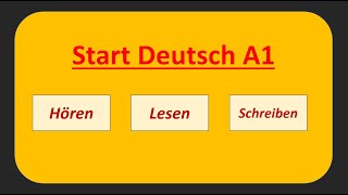 Start Deutsch A1 Hören Lesen und Schreiben modelltest mit Lösung am Ende  Vid  40 [upl. by Hayikaz]