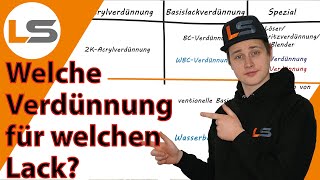 Welche Verdünnung für welchen Lack  Lackieren Tipps und Tricks  LACKSTORE [upl. by Katonah34]