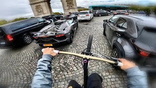 VLOG JE ROULE SEUL DANS PARIS   IL PREND 200€ DAMENDES  POLICE SUPERCARS TRAFFIC [upl. by Tyika347]