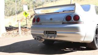 R33 GTST with Varex Muffler [upl. by Barolet934]