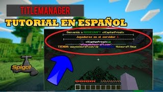 TitleManager Plugin  Tutorial Configuraciòn y traducciòn al ESPAÑOL [upl. by Minerva]