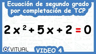 Solución de Ecuaciones Cuadráticas Completando el Trinomio Cuadrado Perfecto  Video 4 de 6 [upl. by Ayet71]