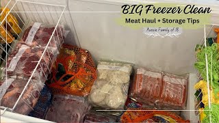 Time to clean out the BIG FREEZER  Meat Haul  Storage Tips  MuM of 16 KiDS [upl. by Kehoe]