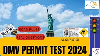 New York DMV Written Test 2024  DMV Practice Test NY 2024  NY Practice Permit Test  NEW YORK [upl. by Catherin]