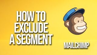 How To Exclude A Segment Mailchimp Tutorial [upl. by Nelleus]