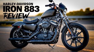 HarleyDavidson Iron 883 Review  Classic Cruiser with Modern Attitude HarleyDavidson Iron883 [upl. by Yemrots]