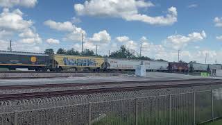 KCS Grey Ghost 4574 leads loaded grain train [upl. by Eelrihs]