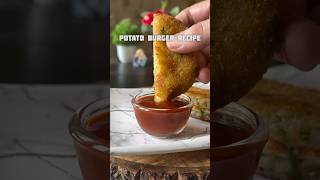 Potato burger recipe burgerrecipe potatoburger easyrecipe easyfood homemadefood [upl. by Goodrich]