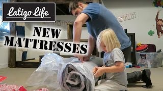 Our New Mattresses from Wayfair  Family Day in the Life Vlog [upl. by Ancell781]