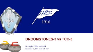 🥌 NCC Bonspiel Wintershield  BROOMSTONES3 vs TCC3 [upl. by Glorianna246]