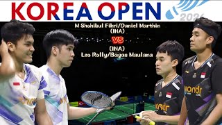 Pasanganku Bukan Pasanganku FikriDaniel vs LeoBagas  SF  Badminton KO24 [upl. by Nos]