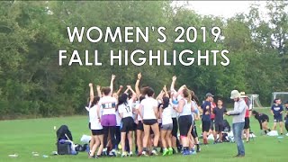 Case Womens Ultimate  Fall 2019 Highlights [upl. by Aitrop]