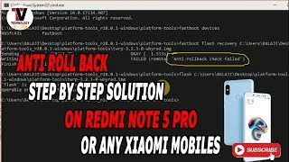 INSTALL TWRP on note 5 pro MIUI 10 or Anti RollBack Devices  anti rollback check failed [upl. by Callan]