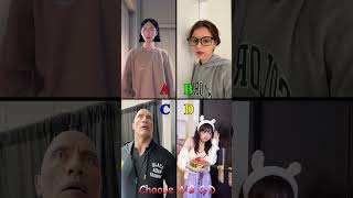 You Choose ABC or D abcd duet reaction funny kikakim ytshorts ytshortsvideo 4comedy funny [upl. by Iarised]