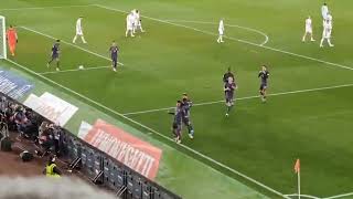 Trent AlexanderArnolds freekick goal vs Finland from a tribune angle  31 win  Nations League [upl. by Sandro]