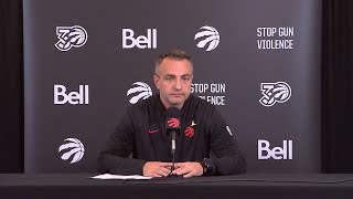 Toronto Raptors Media Availability  Postgame at Boston Celtics  November 16 2024 [upl. by Annayehc]