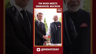 G7 Summit 2024 PM Modi Meets French President Macron In Italy  India Today [upl. by Stanwinn]