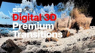 Premium Transitions Digital 3D After Effects Template  Premiere Pro MOGRTs [upl. by Whitson]