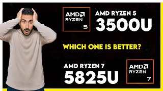 AMD Ryzen 5 3500U vs AMD Ryzen 7 5825U Comparison [upl. by Florri596]