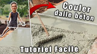 Comment Couler une Dalle Béton  Tutoriel pour Débutant [upl. by Fantasia513]