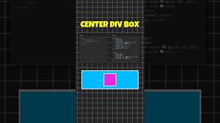 Center Div Box in CSS css css3 viral tech shorts [upl. by Gebler]