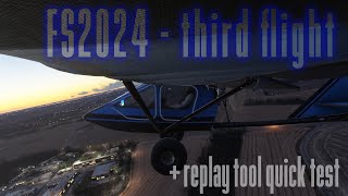 MSFS2024 third flight plus Replay Tool demo [upl. by Yeliw]