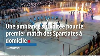 Une ambiance survoltée pour le premier match des Spartiates à domicile [upl. by Leorsiy734]