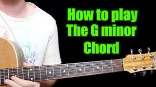 How to Play  G minor Chord Guitar [upl. by Langsdon]