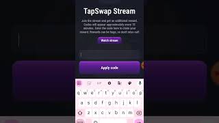 Live Stream Code Tapswap [upl. by Madella]