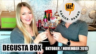 DEGUSTA BOX OKTOBER 2019  UNBOXING amp VERKOSTUNG mit Geschmackstest [upl. by Ecertap]