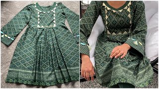 Designer frock cutting and stitching with box plates  frock design [upl. by Viva]