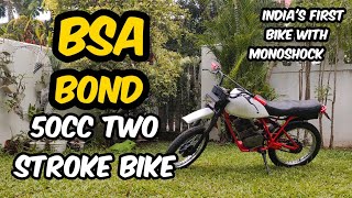 1980s BSA BOND REVIEW  50CC TWO STROKE  malayalam walkaround review [upl. by Brookhouse]