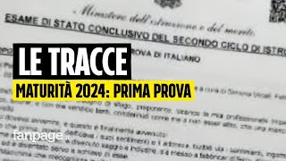 Maturità 2024 tutte le tracce della prima prova [upl. by Ahras]