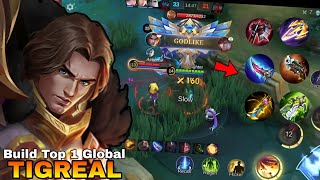 NEW TIGREAL FIGHTER BUILD 😱 YOU MUST TRY THIS BUILD TIGREAL TOP GLOBAL BUILD 🔥  MUST TRY  MLBB [upl. by Maher417]