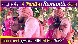 Bharti Singh Shares Romantic Video Of Punit Pathak As He Kisses The Bride Nidhi Moony Singh [upl. by Loutitia]