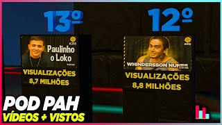 POD PAH Top 20  Vídeos MAIS assistidos no Youtube podpah [upl. by Hnahk]