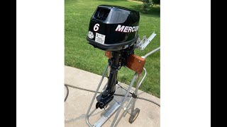 Mercury 6hp Operation video 4 stroke outboard starting running shifting [upl. by Ayatahs]