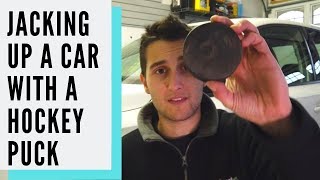 How to Jack Up Your Car With a Hockey Puck [upl. by Pier]