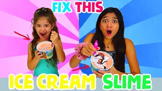 FIX THIS ICE CREAM SLIME CHALLENGE WE PRANKED OUR MOM AGAIN [upl. by Elon]