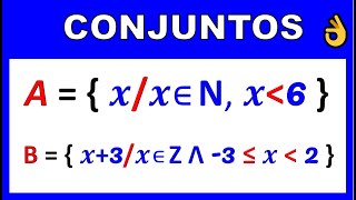 EXTENSIÓN Y COMPRENSIÓN DE CONJUNTOS  varios ejemplos [upl. by Entsirhc902]