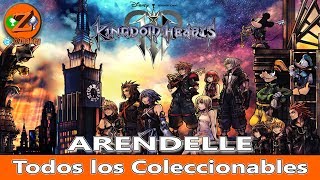 Kingdom Hearts 3 Arendelle  Todos los Coleccionables Cofres Portafortunas Juegos [upl. by Itida32]